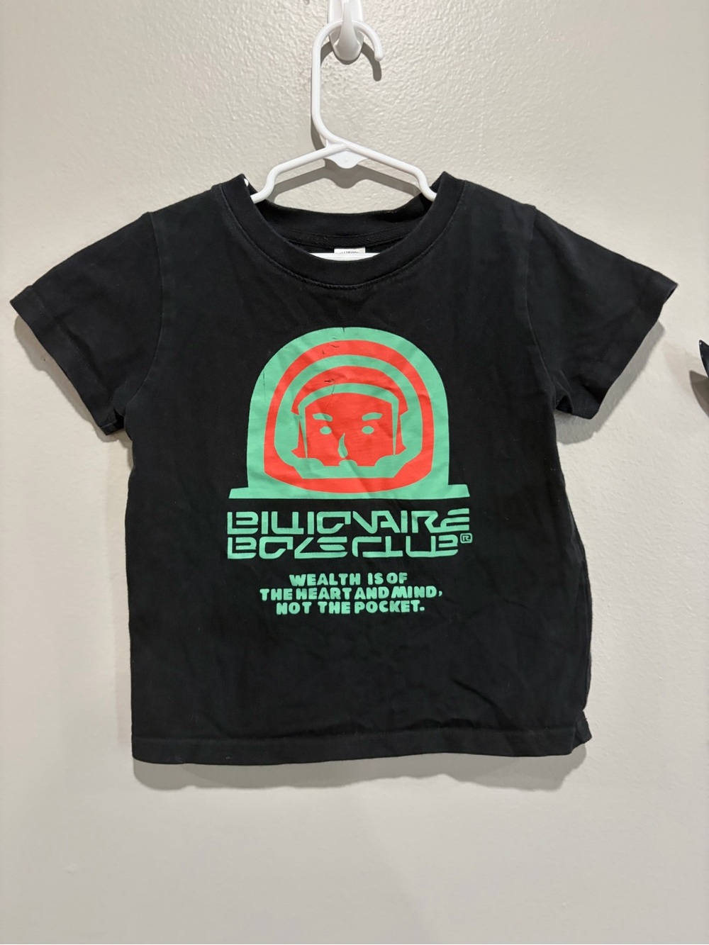 Billionaire Boys Club Black Tee with Red and Mint Graphic